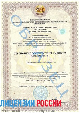 Образец сертификата соответствия аудитора №ST.RU.EXP.00006174-1 Краснотурьинск Сертификат ISO 22000